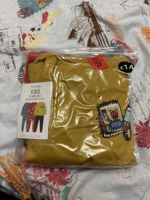 Детска пижама 7-8 години 3 броя комплект