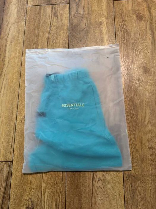 Fear Of God "Essentials" Turquoise Shorts