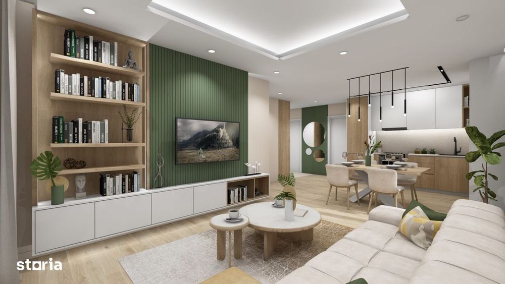 Apartament finisat | 3 camere | 2 bai | terasa 22,30mp | Intre Lacuri