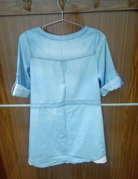 Платье и джинсовая туника