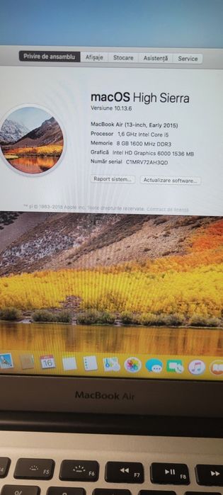 Laptop MacBook air i5 2015