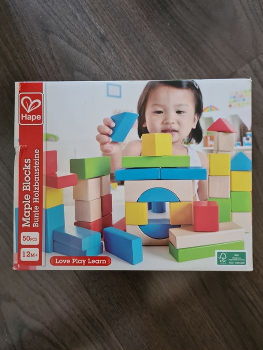 Дървени кубчета за игра