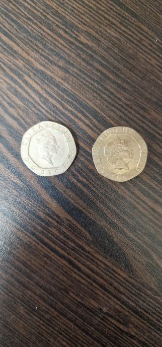 Monede British Silver 20p  1987 Elizebeth II D • G • REG • F • D