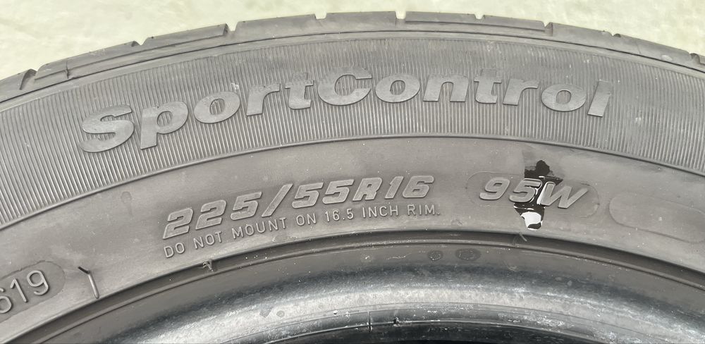 4бр 225/55/16 на 6,4мм с 19дот Фулда