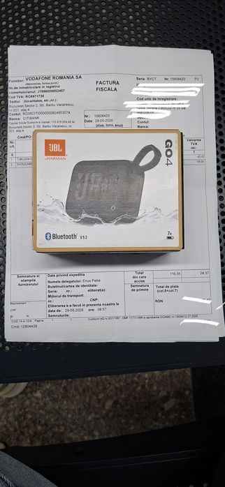 Boxă portabilă JBL GO 4 rezistentă la apă și praf
