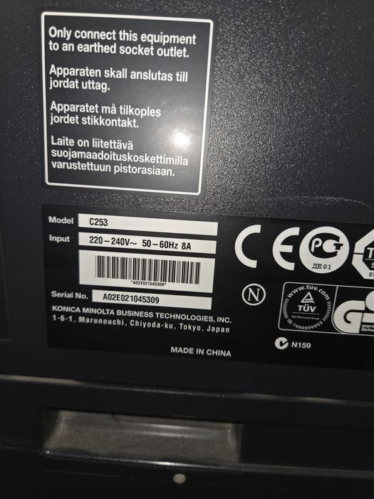 Imprimanta profesională conica minolta