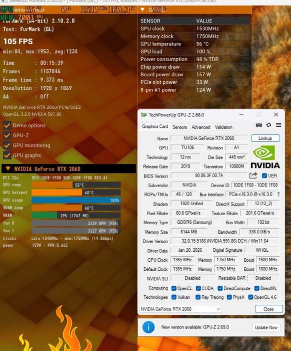Palit GTX 2060 (новая)