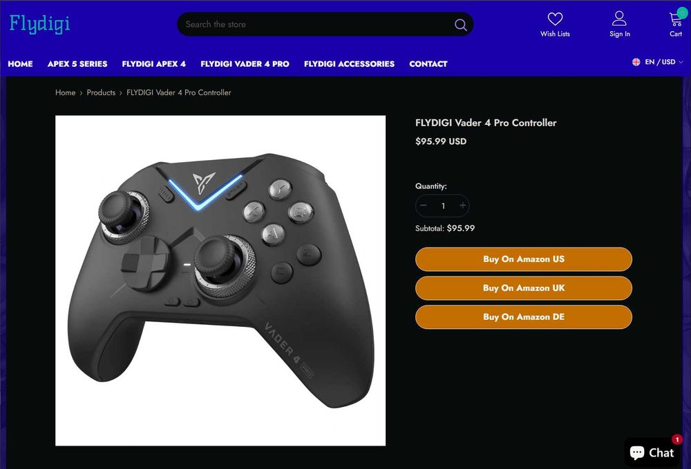 Flydigi Vader 4 Pro controller Nintendo Switch 1-2 /PC/Mobile