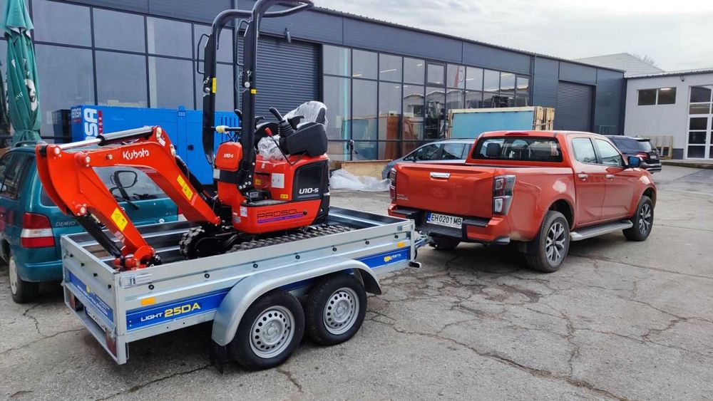 Remorca Cluj/ SUDATA, 2 Axe * 750 Kg: Dimensiuni 232 (250)*135 cm !