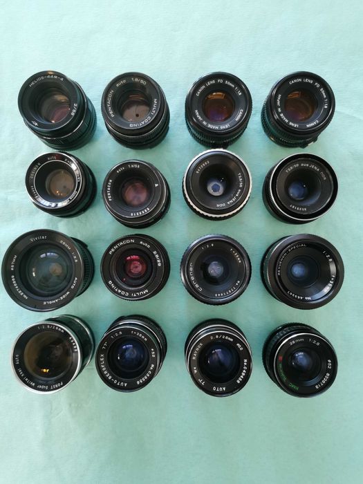 Obiective M42, FD, C/Y, Leica R, Pentacon6, EF