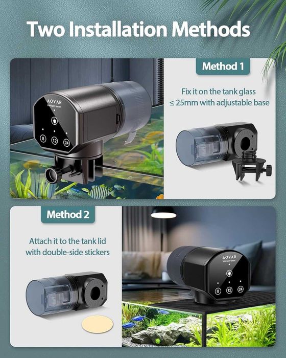 Автоматичен дозатор за хранилка за рибки Aoyar за аквариум