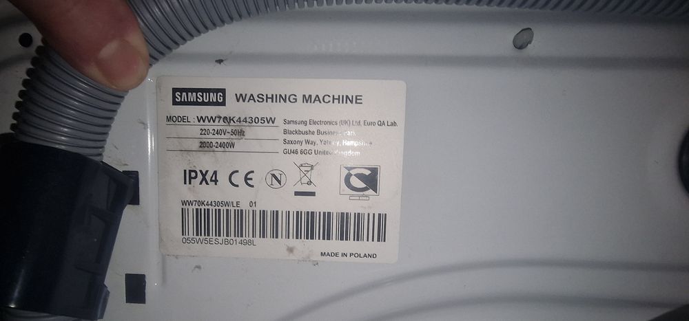 Пералня Samsung  WW7QK44305W за ремонт или за части