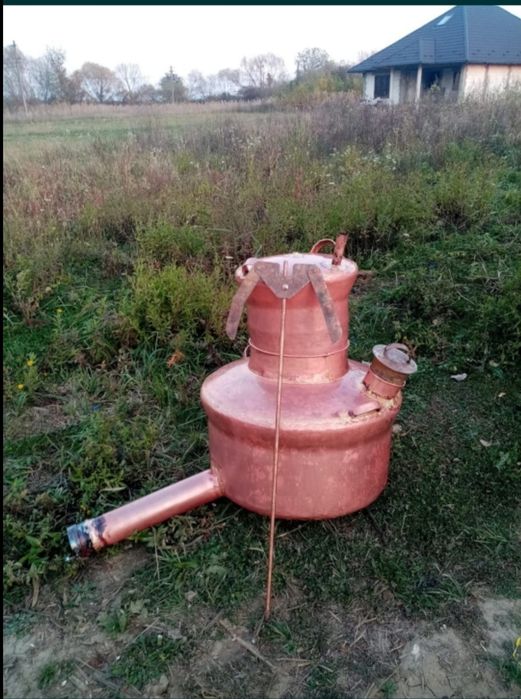 Vand cazan de tuica de 117litri complet este confecționat din cupru al