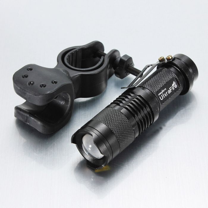 Far față 300 lumen + stop spate laser + mănuși bicicleta set - lumini