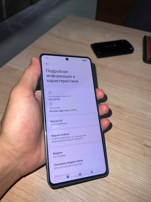 Redmi not 13 pro 8+4 256 tali