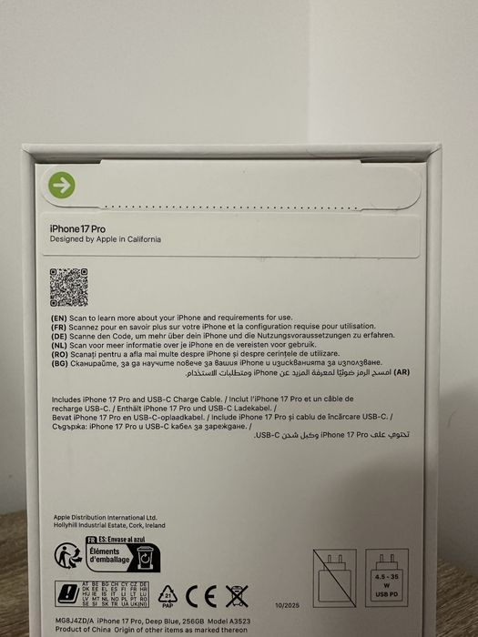 iPhone 17 Pro Deep Blue, 256 GB