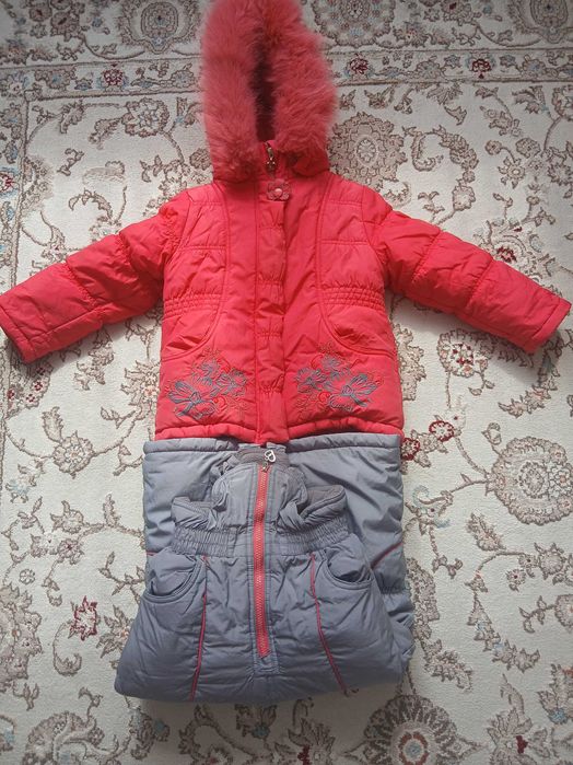 Зимняя куртка и комбинезон для девочки