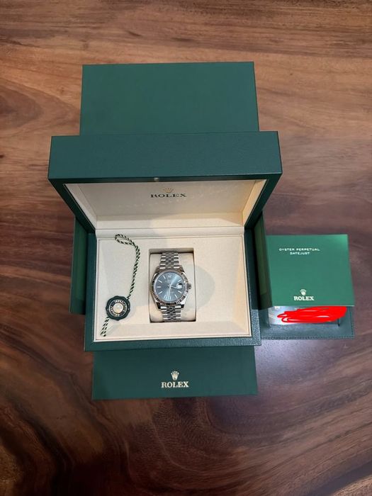 ORGINAL YENGI 2026 Rolex datejust 41mm Green Dial Рифленый