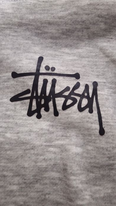 Худи серое Stussy