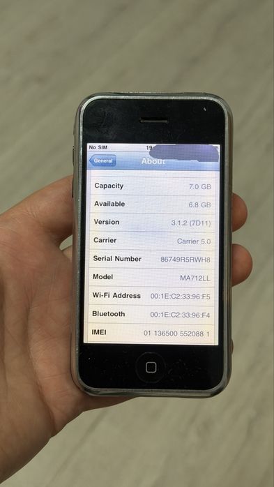 iPhone 2g 8GB A1203-Prima Generatie-Neverlock-Functional-Rar-Colectie-