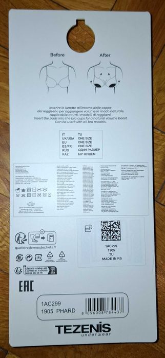 Pernițe Căptușite din Material Textil Tezenis