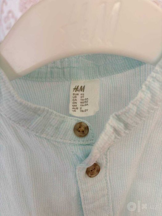 Рубашка H&M для мальчика 1–2 года как НОВАЯ