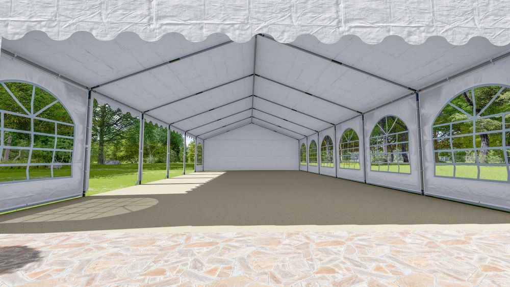 Cort Evenimente 6 x 10 m ECO, Structura otel , prelata pvc