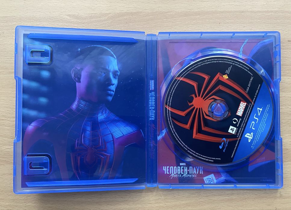 Диск ps4 spider man