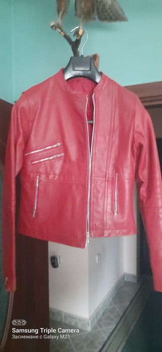 Кожено яке  естествена кожа stradivarius оригинал М