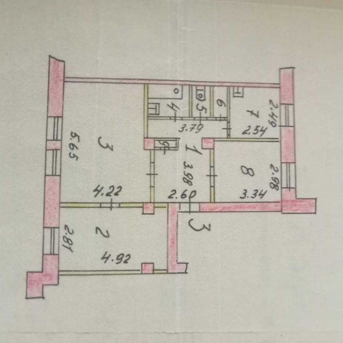 Продам 3х комнатную квартиру сталинка