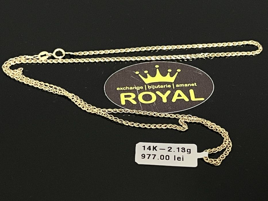 Bijuteria Royal CB : Lant aur 14k 585  2,13 gr