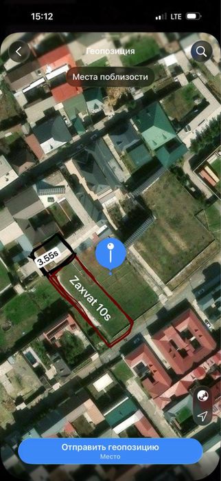 Bektemir 3.55 sotx  +10 sotx zaxvat Musaffo naskan oldida