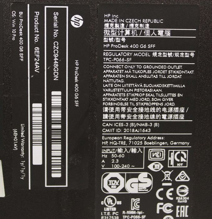 HP ProDesk 400 G6 SFF i5