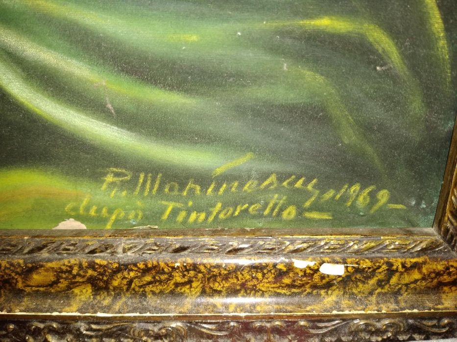 Vand Schimb Tablou Rar Pe Panza Ulei de R Marinescu dupa Tintoretto