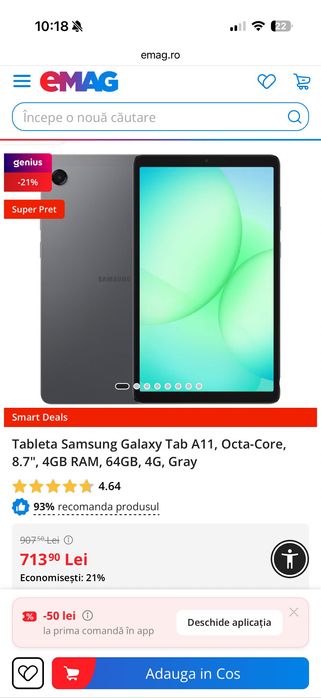 Tabletă Galaxy Tab A11
