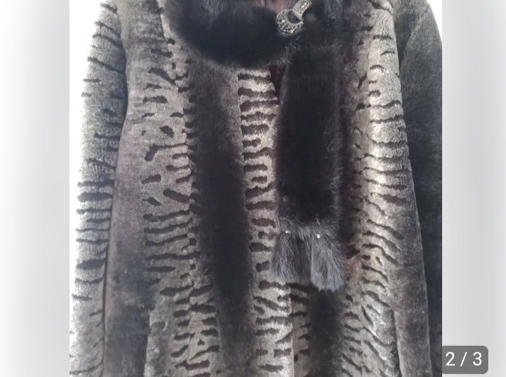 Женская шуба мутон