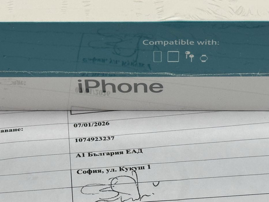 ЗАПЕЧАТАН 128GB iPhone 16e Гаранция A1 2028г. Black / Черен