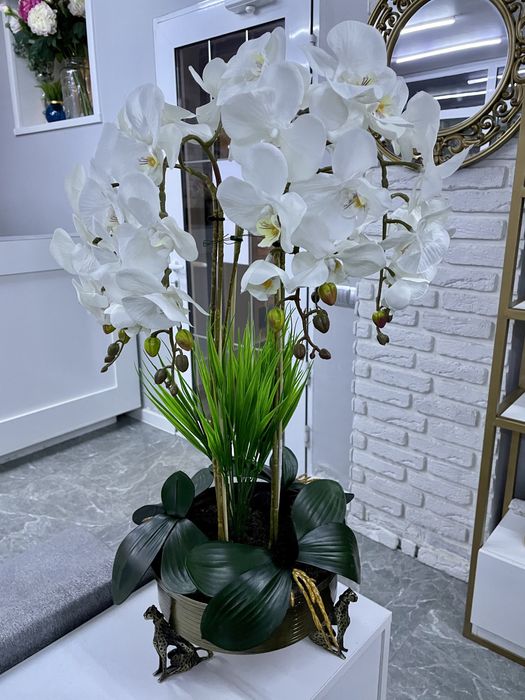 Декор цветок кашпо