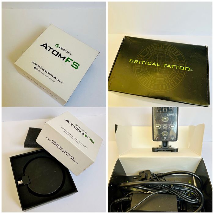 Vand Full Kit pentru tatuat- aparat, sursa, pedala, ace si consumabile.