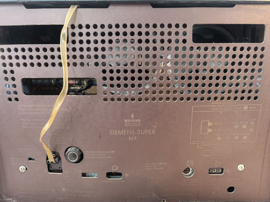 Radio Siemens Super M7 tub lampi