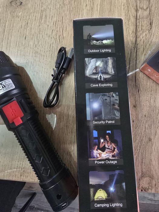 Ръчно LED фенерче USB зареждане