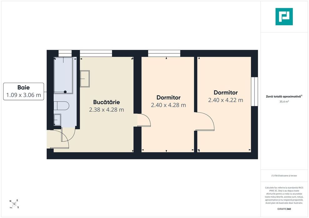 2 camere, parter – sector 5, Ferentari