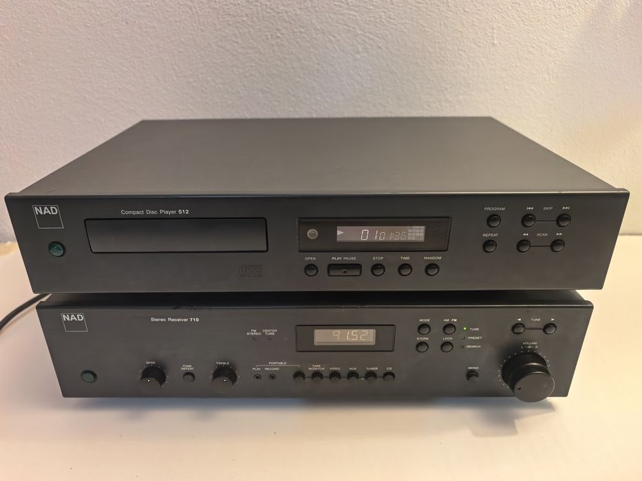 Amplificator NAD 710 si CD NAD 512 compact disc amplituner statie