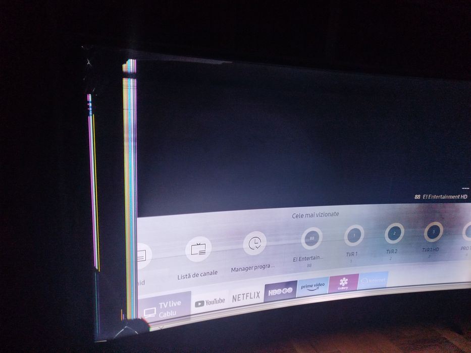Televizor SAMSUNG ecran curbat display defect
