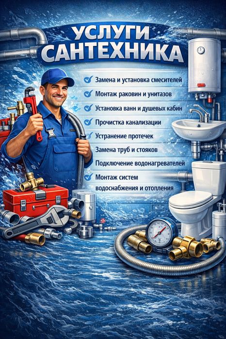 Услуги сантехника Караганда
