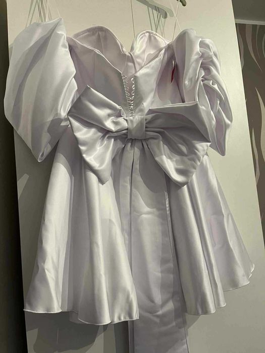 Rochita scurta alba baby doll  CUNUNIE/NUNTA