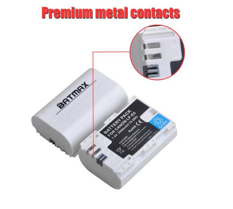 Батерия LP-E6N , LP-E6NH , LP-6 за Canon R , R5 , R6 , R7 , 80D , 90D