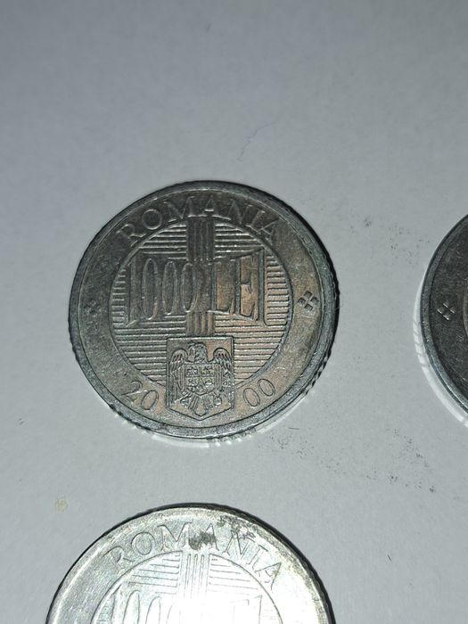 Monede 1000 lei, anii 2000, 2001, 2002, 2003 si 2004, pret 300 lei toate!