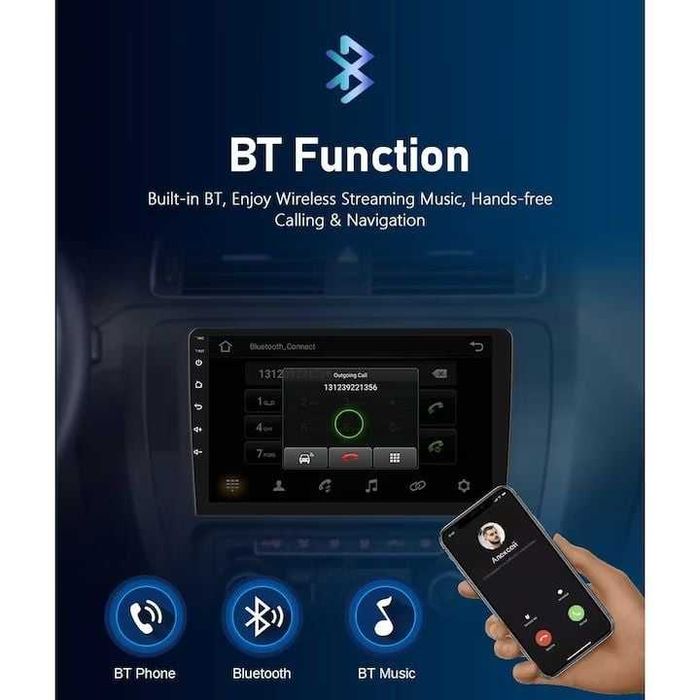 Navigatie Aris Android 2 GB RAM 32 GB RAM, Android 10, CarPlay