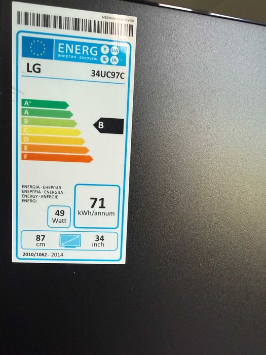 LG 34UC97C-B – 34” UltraWide извит монитор - Отлично състояние